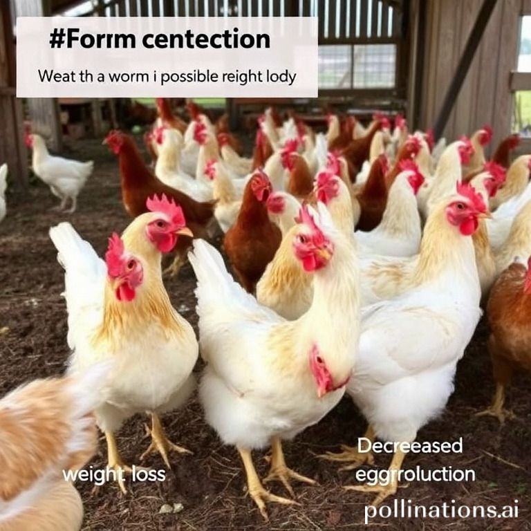 how to tell if chickens have worms